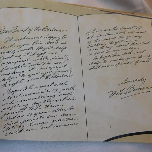 Memory Book by Fanny Barbour Vintage 1940 - Picture 3 of 12